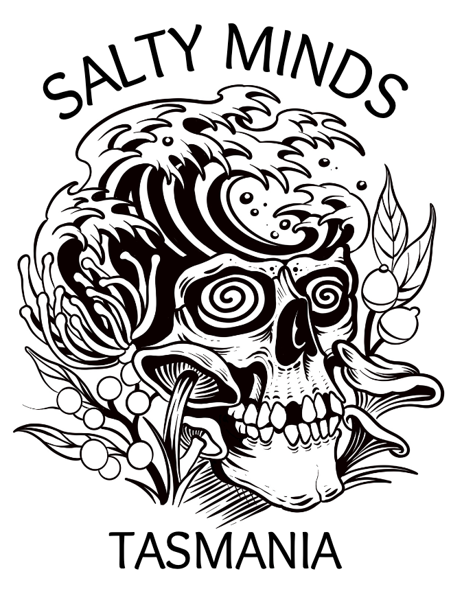 Trippin' Skull B & W  Sticker
