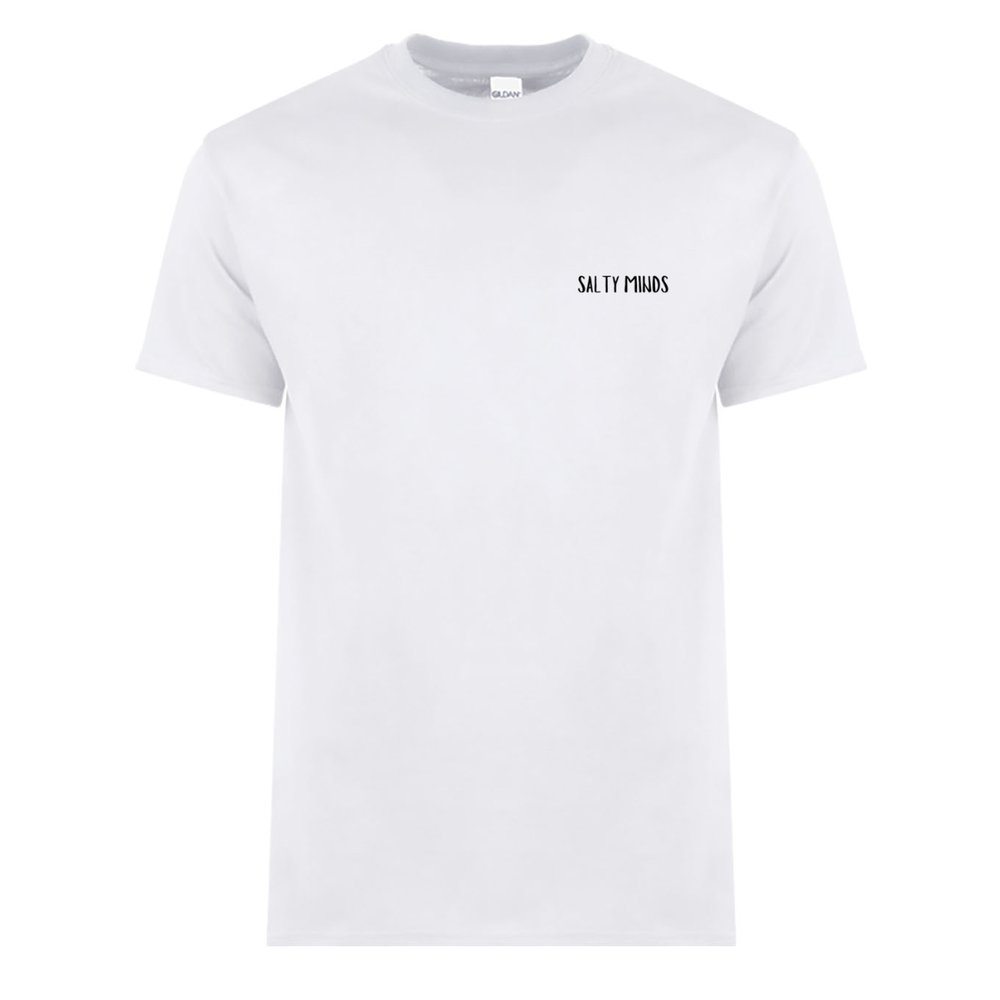 Salty Minds Skull Tee - White